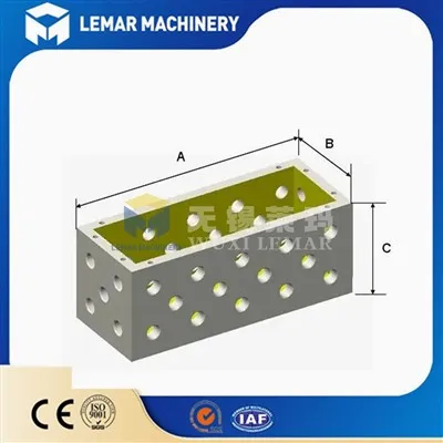 Kwadratowe pudełko w kształcie litery U D28 na stół spawalniczy 3D